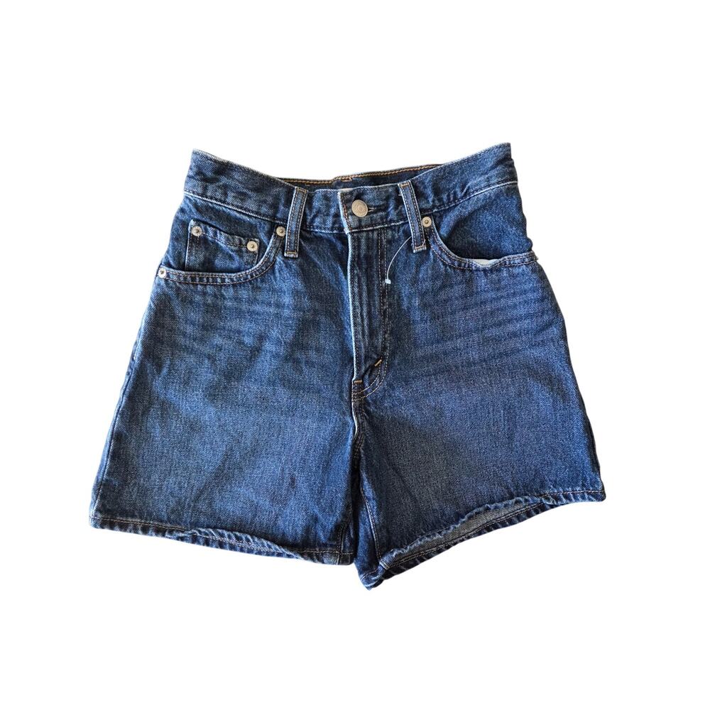 Levi's Classic High-Rise Dark Blue Denim Shorts